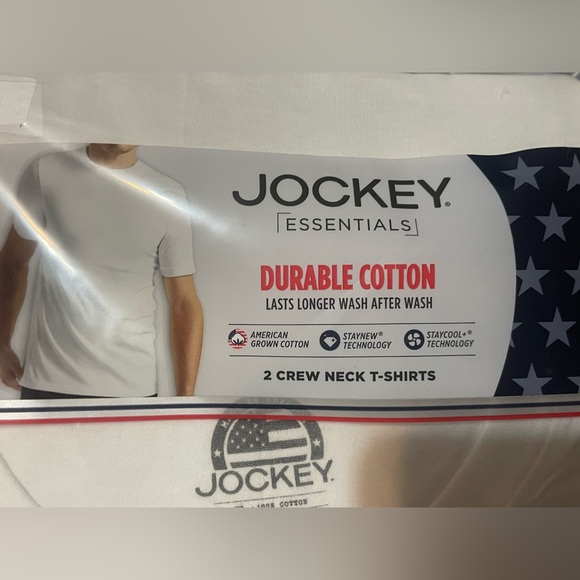 Jockey Men's Classic White T-Shirt - 2 Pack! NEW! Size‎ XL! - Picture 5 of 6
